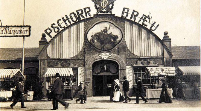 Pschorr Bräu tent around 1900.